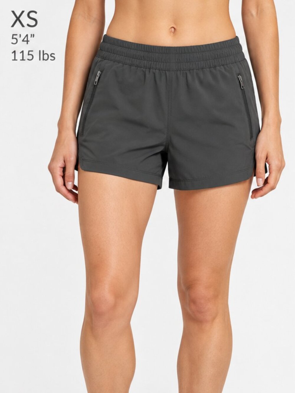 KÜHL FREEFLEX Women's XS Dark Charcoal Gray Hiking Athletic Shorts 3.5"